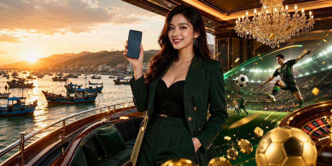 Người dùng tại Mũi Né chơi casino trực tuyến trên điện thoại ngay tại bờ biển